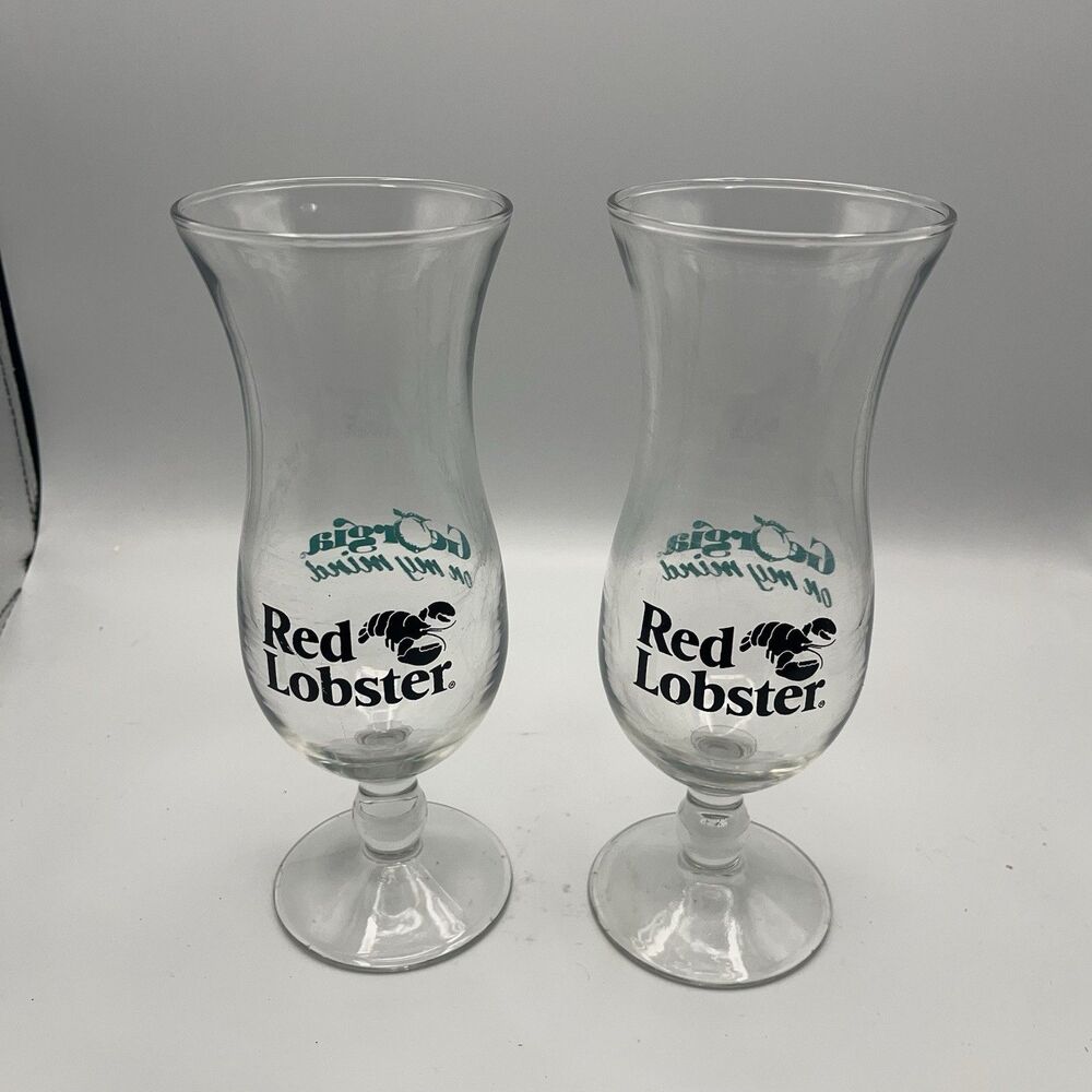 Red Lobster Georgia On My Mind Glasses Set Of 2